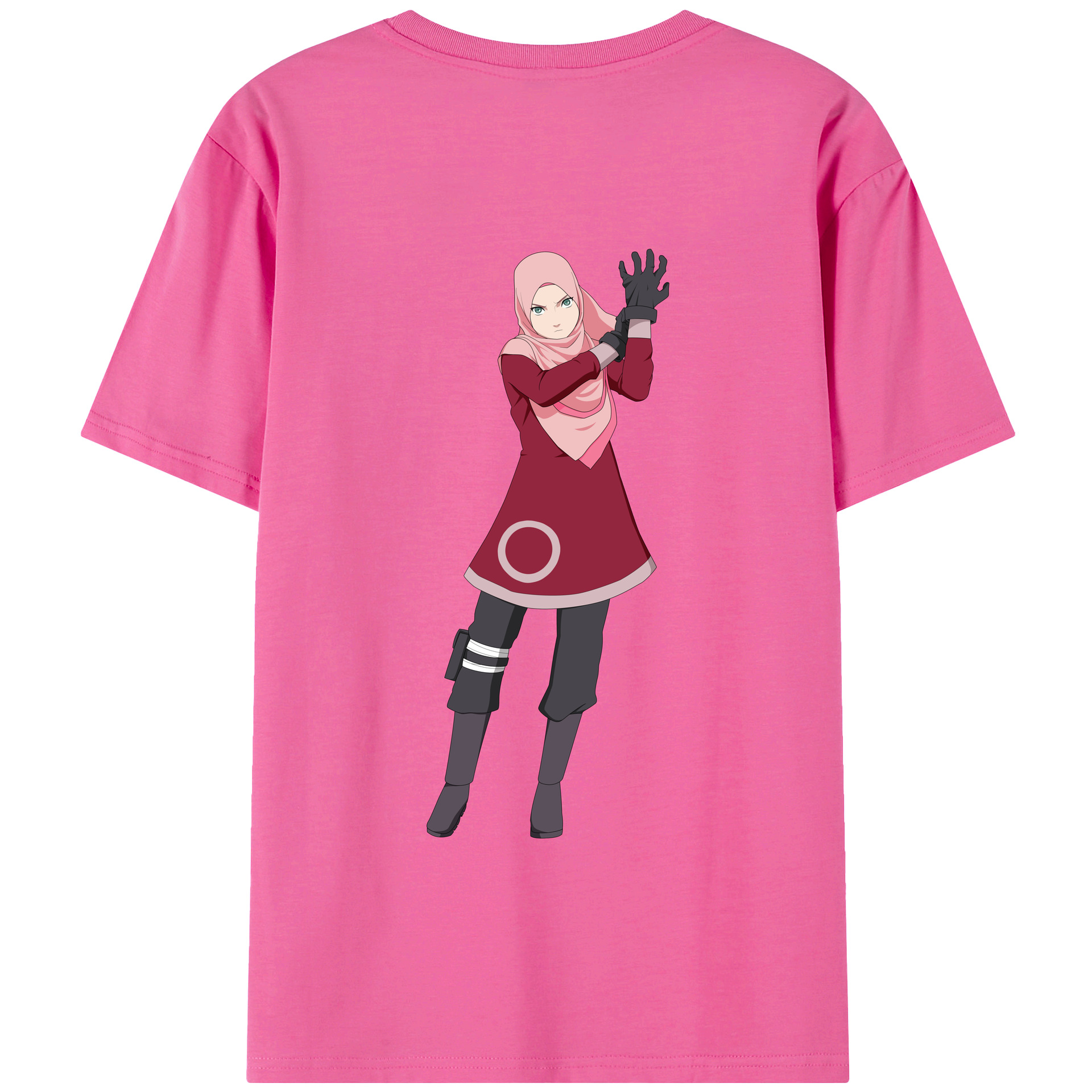 （画像用） NARUTO -ナルト- 春野サクラ Haruno Sakura レディース半袖Tシャツ(バックプリント)